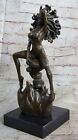 Medusa Bronze Metal Sculpture Marble Base Atatue By Aldo Vitaleh Figurine Deal