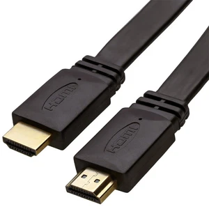 Flach HDMI High Speed Kabel für LED/LCD TV Niedriges Profil Gold 1m/2m/3M/5m - Bild 1 von 24