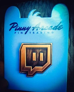 Exclusive Pax Prime West 2018 Rose Gold Twitch Pinny Arcade Pin Seattle - Picture 1 of 1