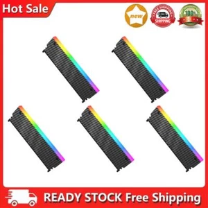5V 3PIN ARGB RAM Heatsink Radiator Cooler for DDR2 DDR3 DDR4 DDR5(Black) UK - Picture 1 of 5