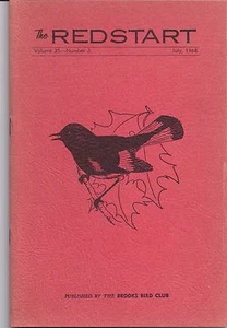 July 1968 THE REDSTART The Brooks Bird Club HARLESS PRINTING St. Albans WVA - Picture 1 of 1