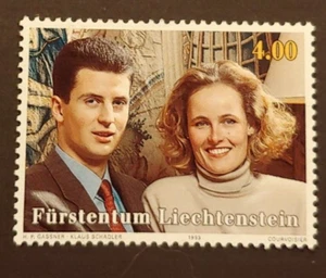 1993 LIECHTENSTEIN ROYALTY 4FR VF MNH - Picture 1 of 1