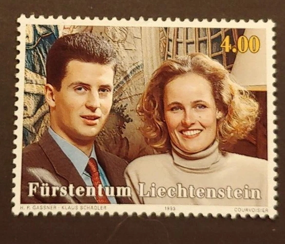 1993 LIECHTENSTEIN ROYALTY 4FR VF MNH - Image 1 of 1