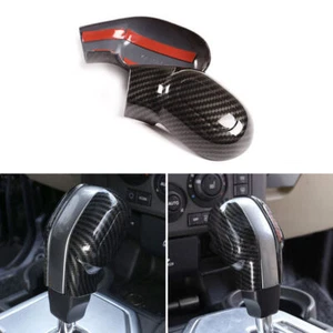 ABS Carbon Gear Shift Head Cover Trim For Land Rover Discovery 3/4 LR3 2004-2012 - Picture 1 of 8