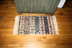 Vintage Handmade Turkish Rug 43" X 21" C.I.C.A. Istanbul 1987 - Picture 1 of 8