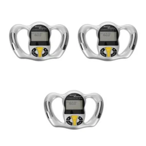 3-teiliges Körperfett-Messgerät, Hand-Körperfett-Monitor, Körperfettwaage, - Bild 1 von 12
