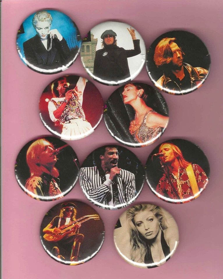 You Pick Music Entertainers 2" Pin Back Buttons Petty Richie Lennon - Image 1 of 1