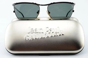 Junior Gaultier By JPG Sunglasses 57-3174 Dark Gray Gunmetal 90s Japan +Case - Picture 1 of 11