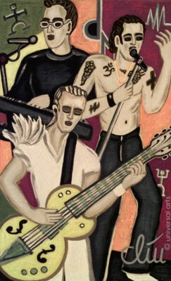 JACQUELINE DITT - The Exciters  A4 DRUCK print n. Gemälde Bilder Giclee DM - Bild 1 von 3