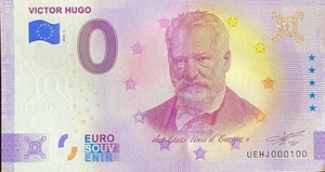 Ticket 0 Euro Victor Hugo France 2020 Whole Petit Number 100 - Picture 1 of 1