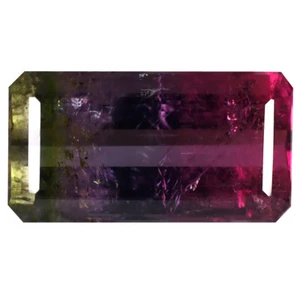 3,61 ct Achteck (13 x 7 mm) unbeheizt / unbehandelter Wassermelone Turmalin - Bild 1 von 2