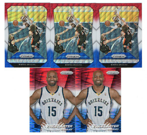 2014-15 2015-16 Panini Prizm Vince Carter Red White Blue Prizms Lot x5 Free Ship