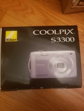 Nikon COOLPIX S3300 16MP Digital Camera - Silver - Tested and Working SHIPS FAST