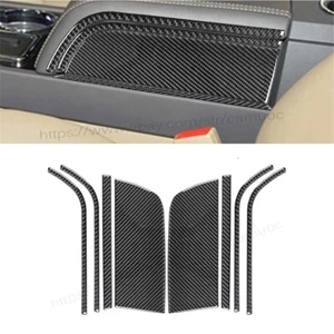 8Pcs For Lincoln Navigator 2007-14 Carbon Fiber Center Console Panel Side Cover - Picture 1 of 10