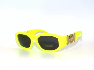 Versace 4361 5321/87 Yellow Fluo Gray Sunglasses Unisex - Picture 1 of 8