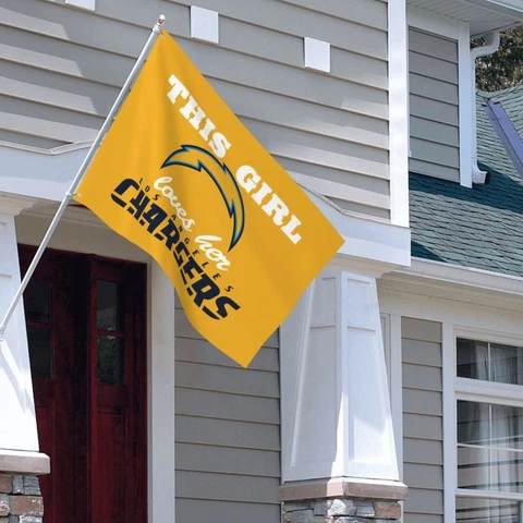 This Girl Loves Her San Diego Chargers Best Fans Flag Outdoors Banner 4x6FT Cover