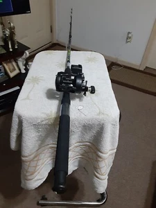 Trolling Fishing Rod ZEBCO 7'Med Heavy 17lb And Reel Okuma MAGDA - Picture 1 of 11