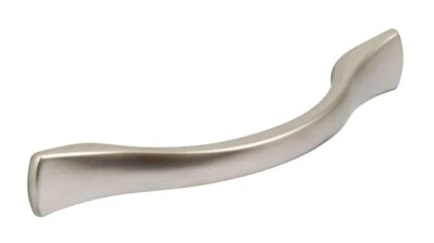 Emily Bow Handle, Zinc Alloy, Matt Nickle, Fixing Centres 96mm - Image 1 of 2