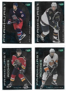Lot of 4 2001-02 Parkhurst Rookies Davidson Pothier Hagman /500 Hunter RC - Picture 1 of 2