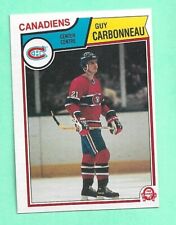 (1) GUY CARBONNEAU 1983-84 O-PEE-CHEE # 185 CANADIENS ROOKIE NM (J2007)