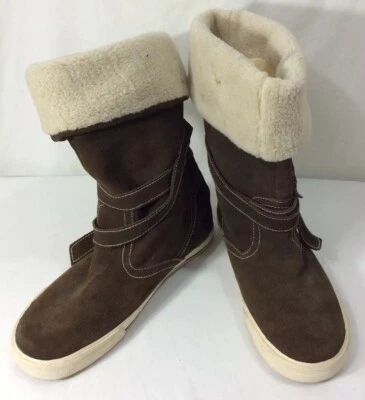 REPORT "ULTIMATE" Botas de Cuero Gamuza Marrón Oscuro para Mujer Talla 9 Foto 1 de 4