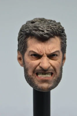 ELEVEN 1/6 Wolverine Head Sculpt ANGRY LOGAN For 12" Hot Toys Male Figure - Image 1 of 4