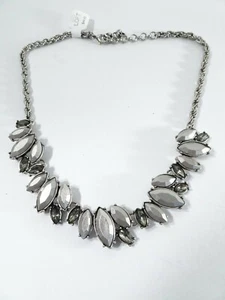 Ann Taylor LOFT Women's Matt Crystal Teardrop Short Necklace NWT 44.50 - Picture 1 of 7