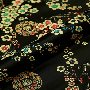 Brocade Fabric Damask Cloth Jacquard Plum Printed Sewing Craft for Qipao Hanfu - Picture 1 of 19