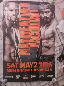 Original Mayweather vs Pacquiao Poster Kampf in Las Vegas 2015 - Bild 1 von 4