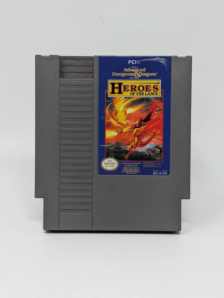 Advanced Dungeons & Dragons: Heroes of the Lance (Nintendo, NES, 1991) - Image 1 of 3