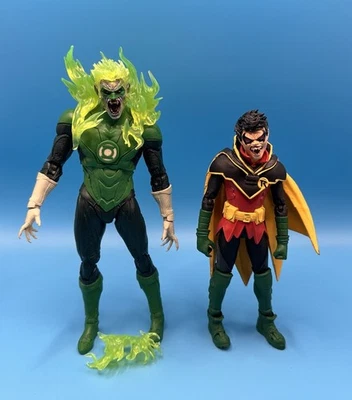 Lote de 2 figuras de acción McFarlane DC Multiverse vs Vampires Green Lantern & Robin Foto 1 de 4