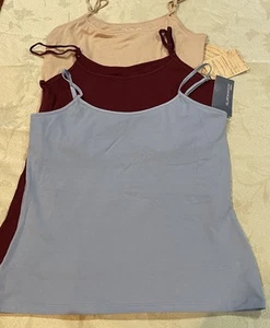 3 Tank Tops ~ High Sierra Beige XL, Burgundy L, and Hillard & Hanson Blue L - Picture 1 of 4