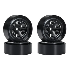 4Pcs 1.3 Inch Metal Beadlock Wheel Rim Wheel Hub for TRX4M 1/18 RC Crawler5867 - Picture 1 of 6