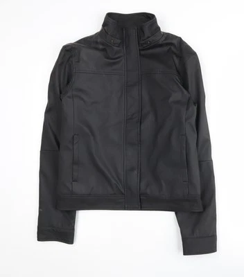 New Look Women's Black Motorcycle Jacket Size 10 - Image 1 of 4