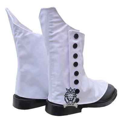 Scottish Piper Kilt Gamaschen für Männer weiß Canvas Ghillie Halbschuhe Schuh Gamaschen