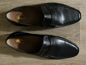 French Shriner Men’s Black Loafers Size 15M Pre-owned - Picture 1 of 6