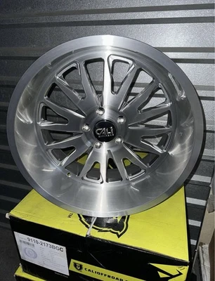 FULL SET OF CALI OFF-ROAD SUMMIT 9110 BRUSHED MILLED 20X10 5-127 -25MM 78.1MM - Image 1 of 3