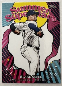 2025 Topps Summertime Superstars Karte #SS-44 Blake Snell Los Angeles Dodgers - Bild 1 von 6
