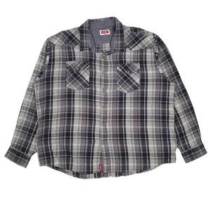 WRANGLER Shacket Jacke Mantel Pearl Snap Herren XXL - Bild 1 von 4