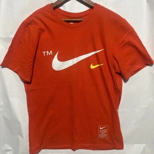 Camisa Nike Para Hombre Swoosh Manga Corta Cuello Redondo Dri-Fit Algodón Mediana - Imagen 1 de 7