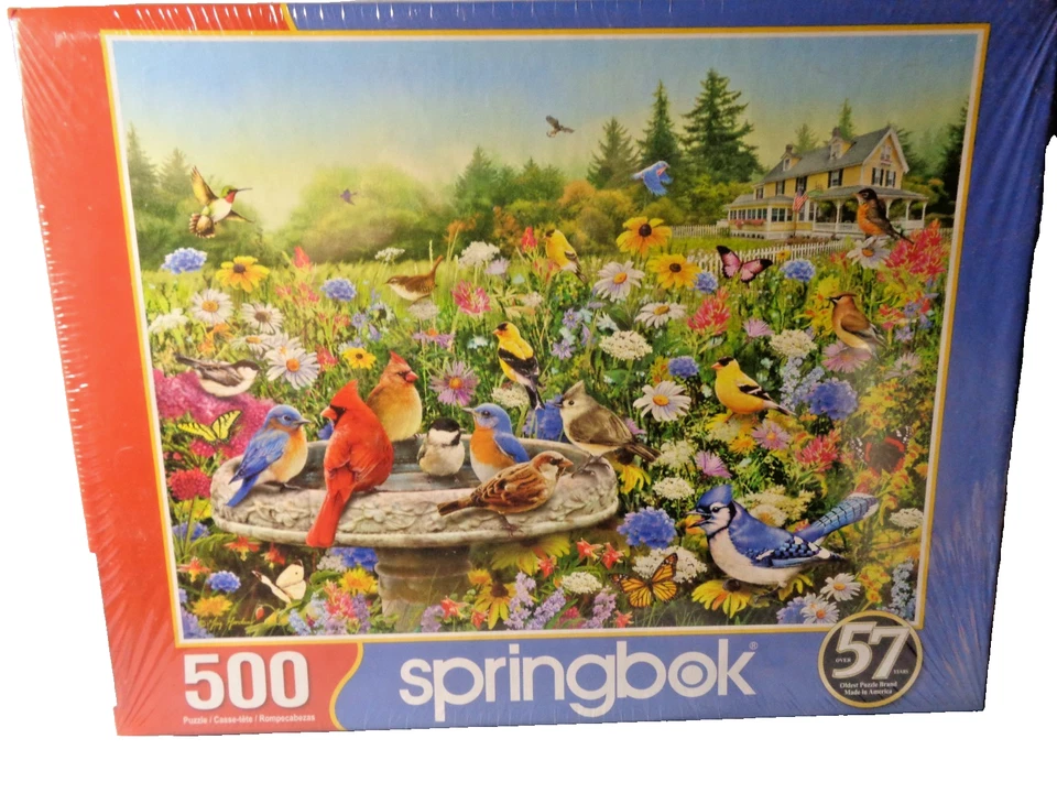 New Sealed 500 Piece Springbok Puzzle The Gathering FREE SHIPPING ! - Image 1 of 1