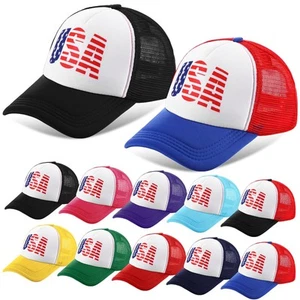 10 Pcs USA Hats Bulk American Flag Trucker Baseball Cap Adjustable Retro Funn... - Picture 1 of 7