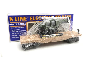 K-Line, O, K6644, Desert Storm United States Army Helicopter Flat Car, C-9 NIB - Picture 1 of 14