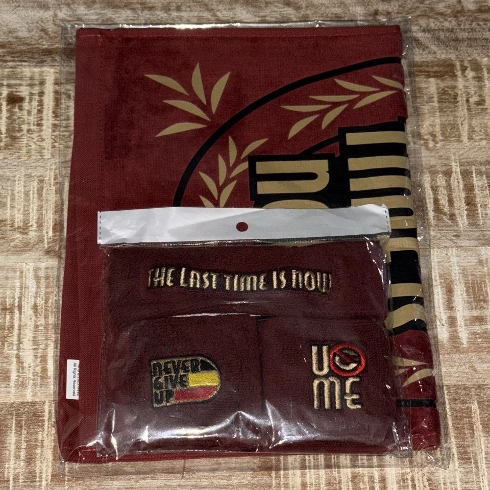 WWE John Cena Authentic Brussels Farewell Tour Wristbands And Towel Set 2025 - Image 1 of 1
