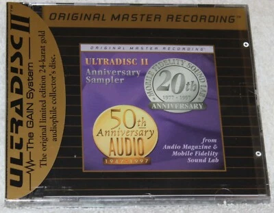 ULTRADISC II ANNIVERSARY SAMPLER MOBILE FIDELITY GOLD CD MFSL, NEW, SPCD 017 Foto 1 de 2