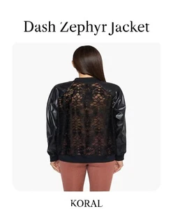 Koral Black Dash Zephyr Jacket, womens SZ Small - Picture 1 of 8