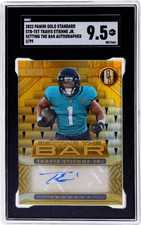 2022 Panini Gold Standard #8 Travis Etienne Jr. Setting the Bar Auto /99 SGC 9.5