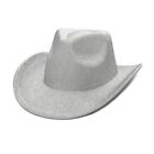 Breathable Sequins Cowgirls Hat For Woman Men Sunproof Cowboy Windproof Hat
