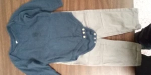Mameluco Harbor Breeze para niño 24 meses azul marino manga larga y pantalones largos grises - Imagen 1 de 2