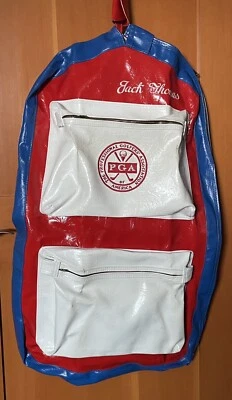Vintage Vinyl PGA Golf Softside Luggage Garment Bag Red White Blue USA Suitcase - Image 1 of 4